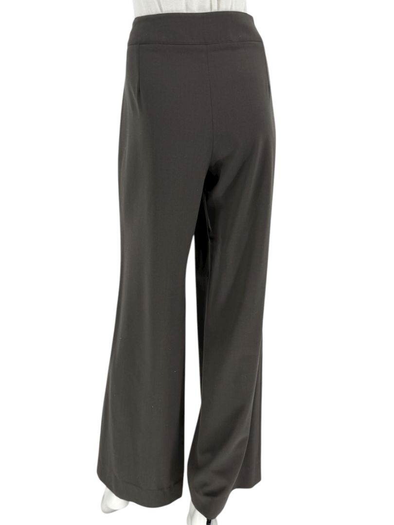 Armani Collezioni Charcoal Wide-Leg Trousers – Size 12