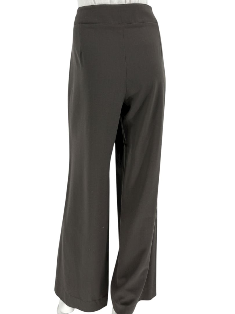 Armani Collezioni Charcoal Wide-Leg Trousers – Size 12