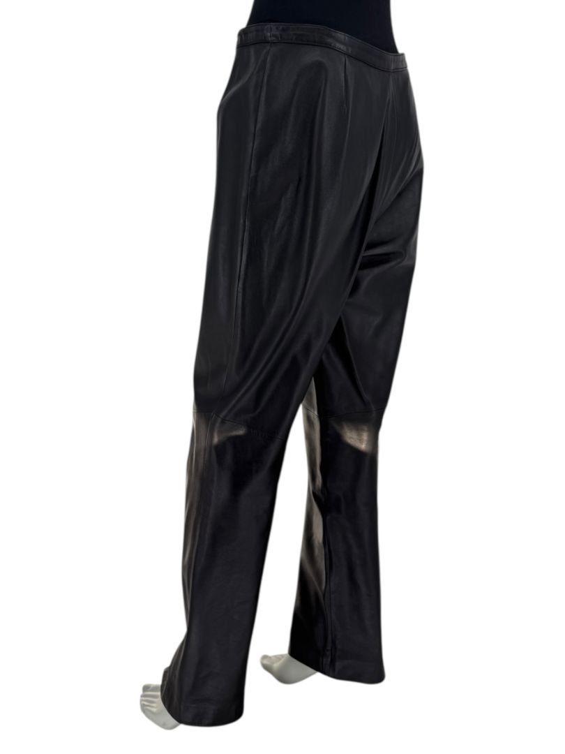 Valerie Stevens Black Genuine Leather Pants – Size 10