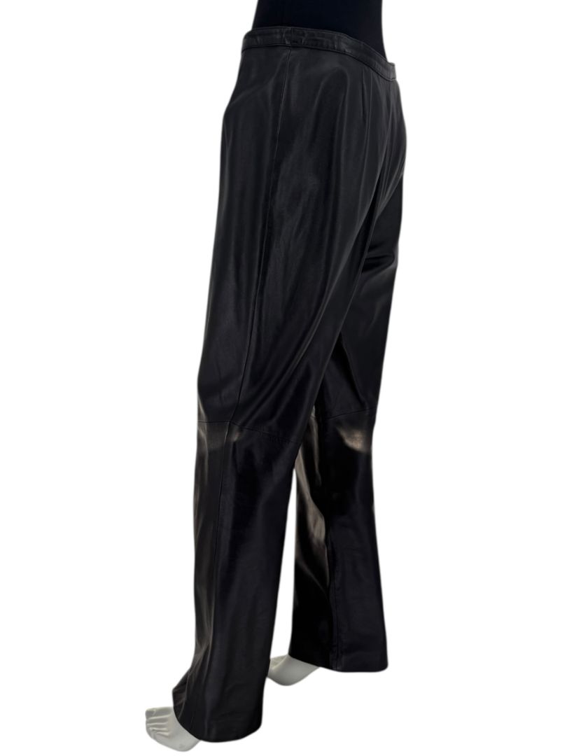 Valerie Stevens Black Genuine Leather Pants – Size 10