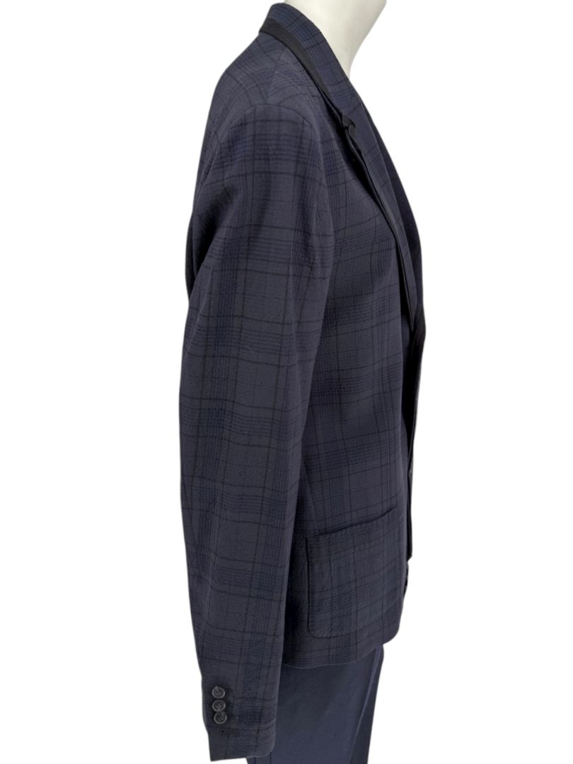 Lanvin ♥ H&M Men’s Blue Plaid Wool Suit – Size EU 52 - Limited Edition – New with Tags