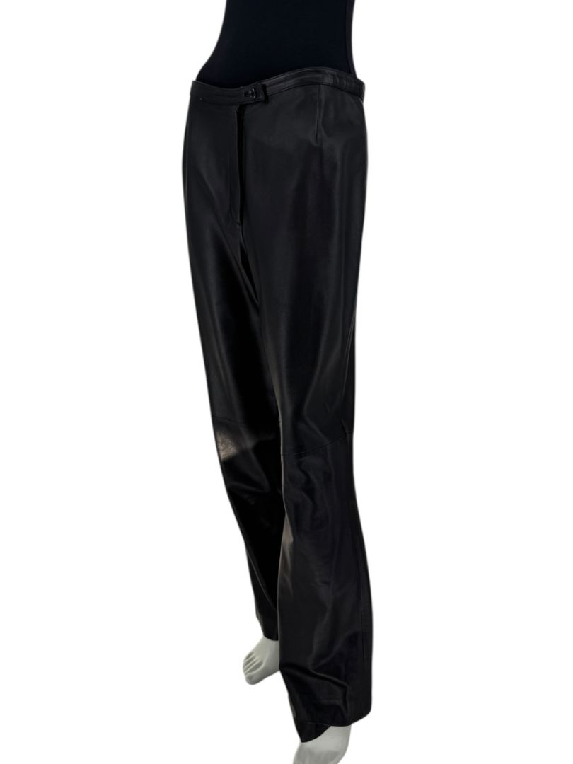 Valerie Stevens Black Genuine Leather Pants – Size 10