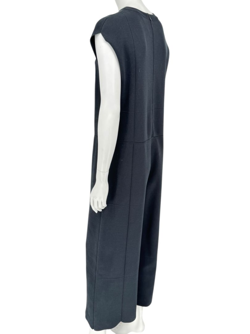 Balenciaga Black Sleeveless Wide-Leg Jumpsuit – Size FR 36