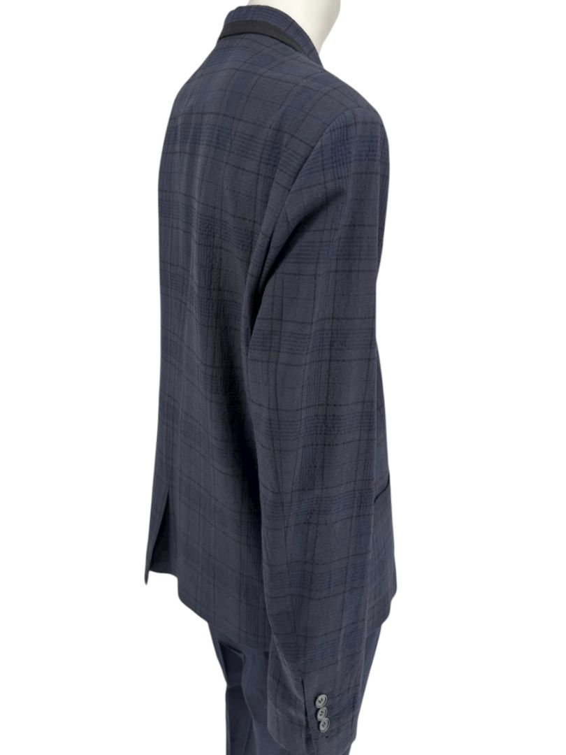 Lanvin ♥ H&M Men’s Blue Plaid Wool Suit – Size EU 52 - Limited Edition – New with Tags