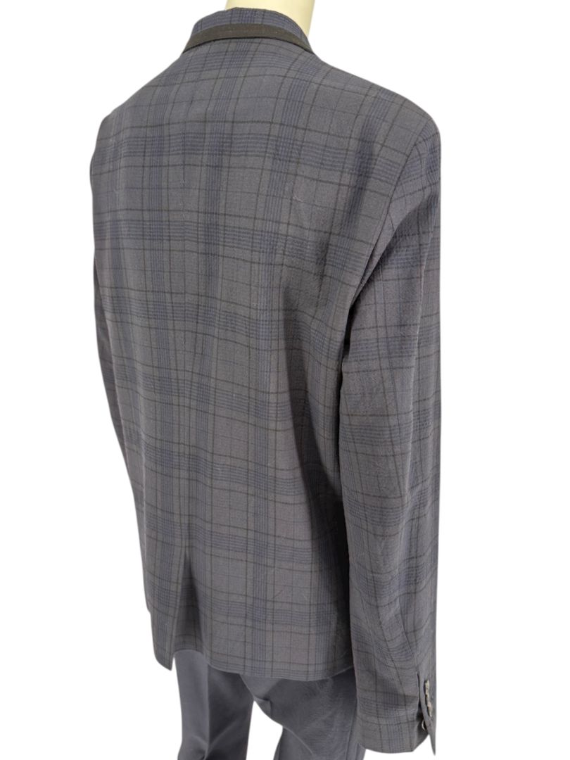 Lanvin ♥ H&M Men’s Blue Plaid Wool Suit – Size EU 52 - Limited Edition – New with Tags
