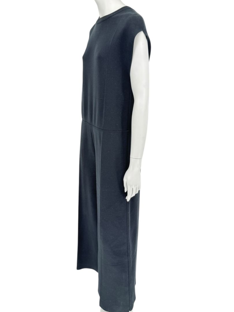 Balenciaga Black Sleeveless Wide-Leg Jumpsuit – Size FR 36