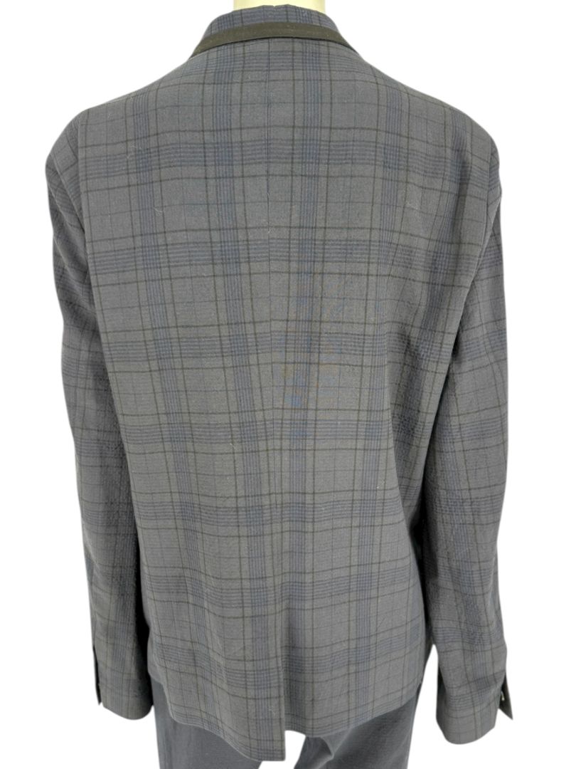 Lanvin ♥ H&M Men’s Blue Plaid Wool Suit – Size EU 52 - Limited Edition – New with Tags