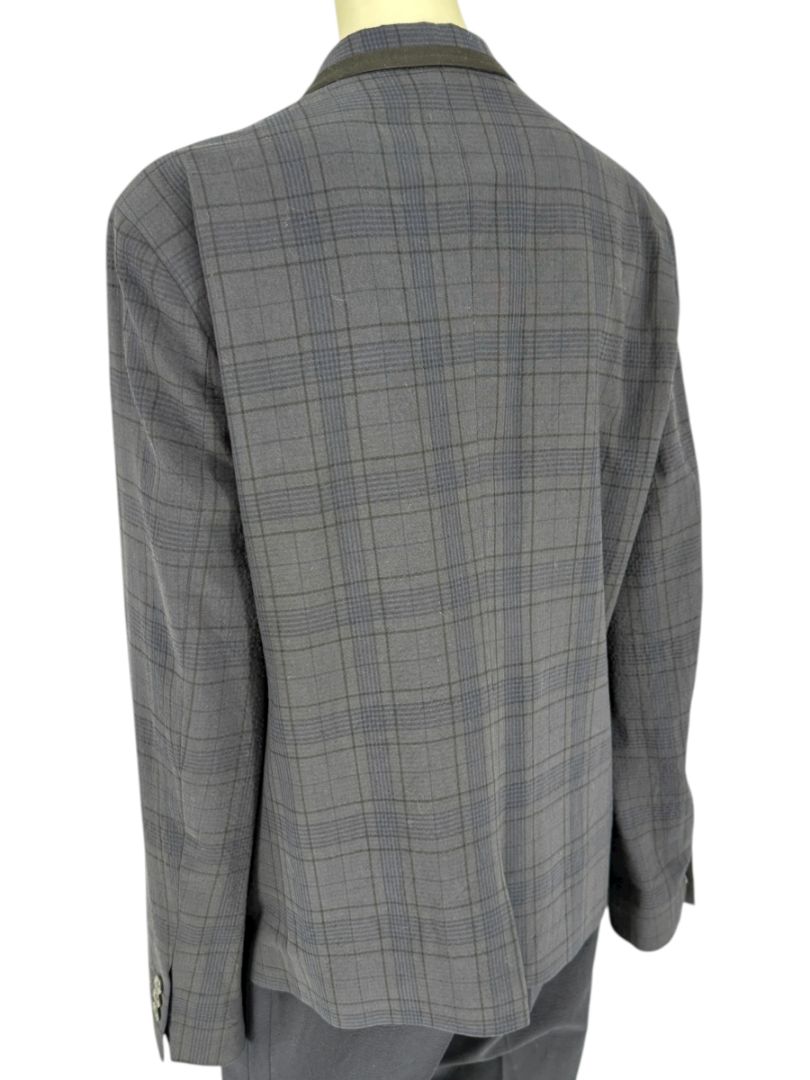 Lanvin ♥ H&M Men’s Blue Plaid Wool Suit – Size EU 52 - Limited Edition – New with Tags