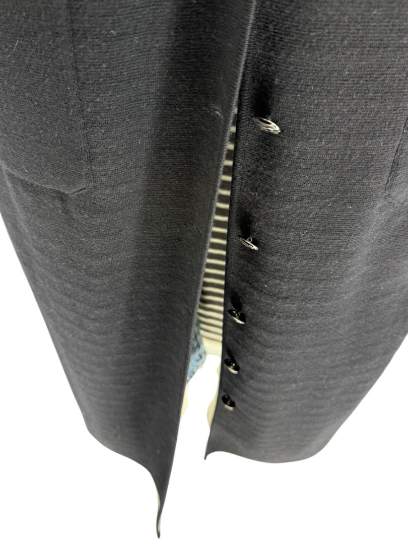 Chanel Reversible Striped Wool Long Cardigan Coat – Cruise 2010 “Venice” Collection – Size 44