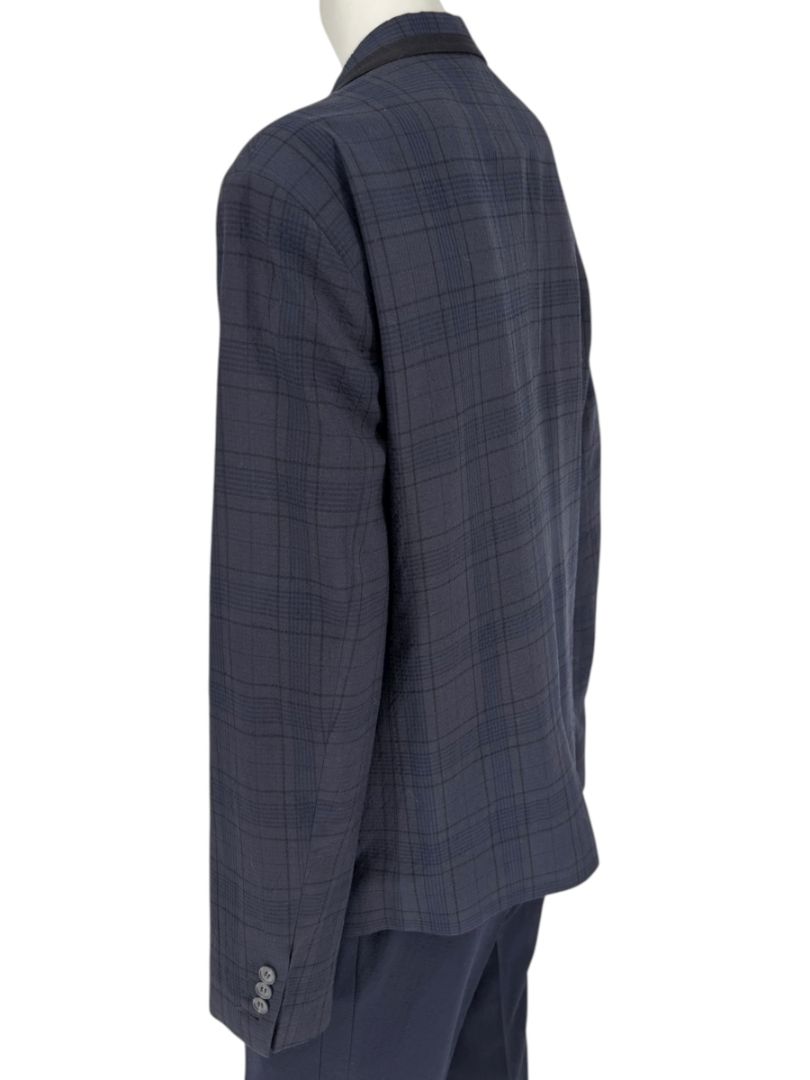 Lanvin ♥ H&M Men’s Blue Plaid Wool Suit – Size EU 52 - Limited Edition – New with Tags