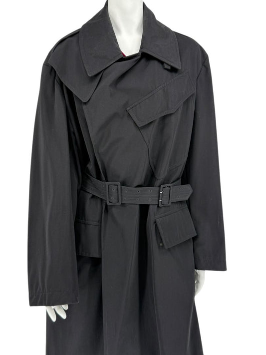 Jean Paul Gaultier Homme Black Belted Trench Coat – Size IT 50 / US 40