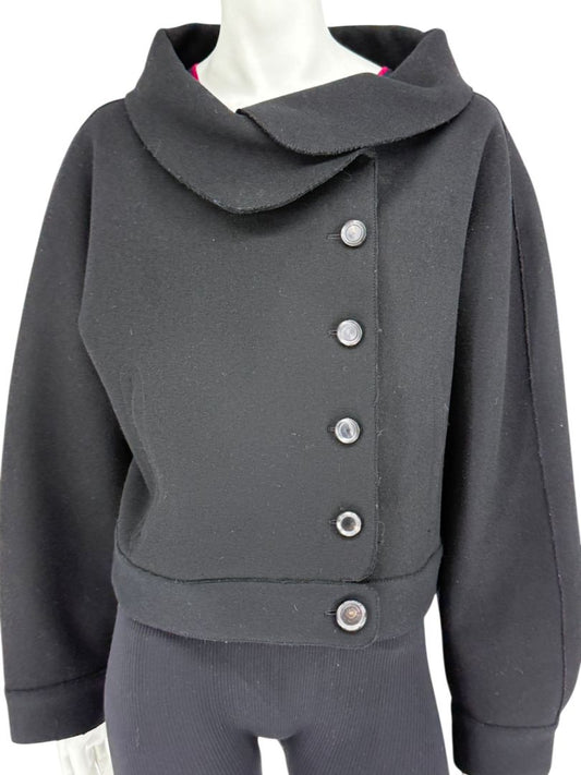 Carolina Herrera Black Wool Blend Jacket – Size 10