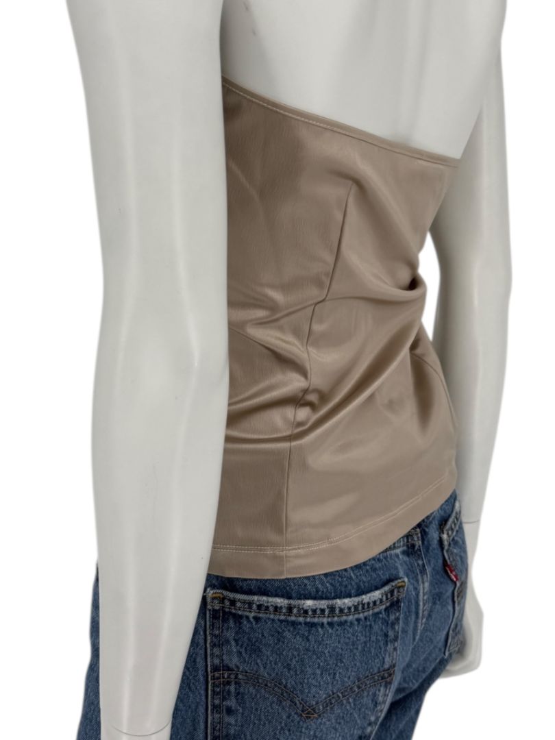D&G Champagne Satin Strapless Corset Top – Size 34/48