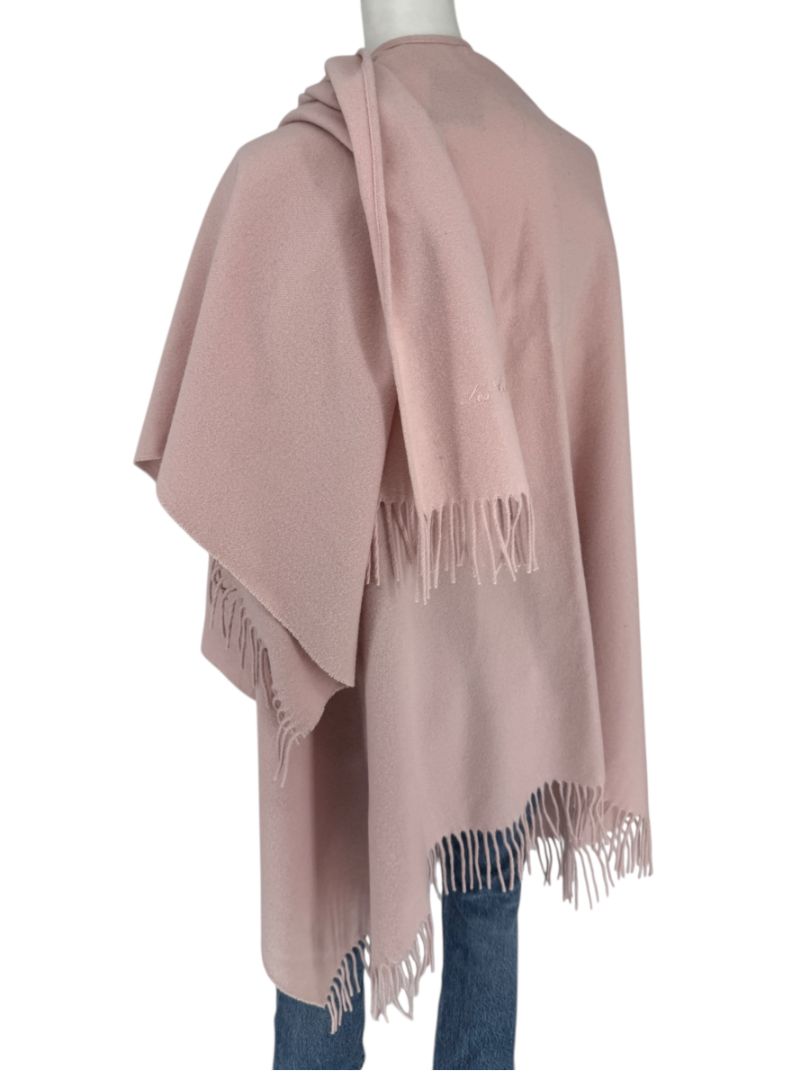 Les Copains Blush Pink Wool Shawl Wrap – Excellent Pre-Owned Condition