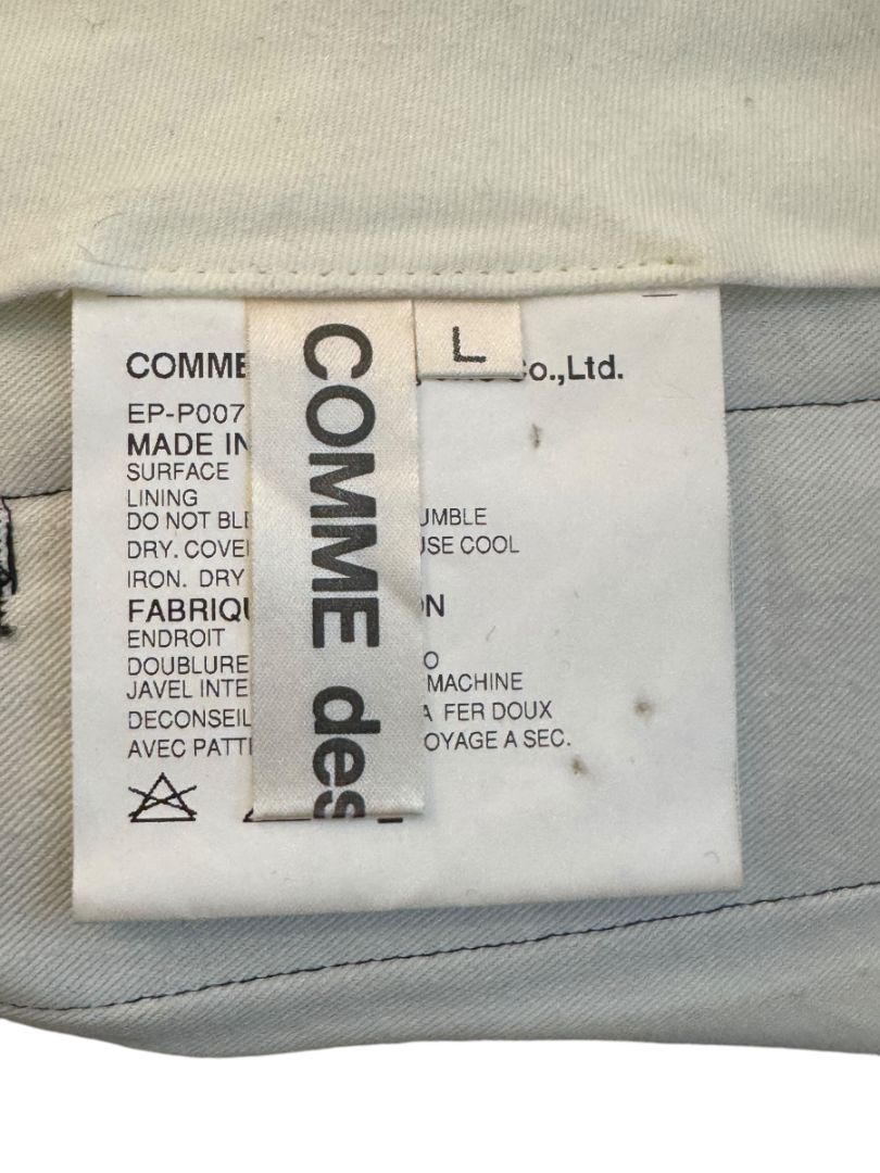 Comme des Garçons Women’s Black Wide-Leg Wool Trousers – Size L