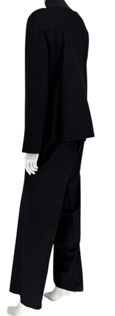 Emanuel Ungaro Black Wool Blend Pantsuit – Size 14/48