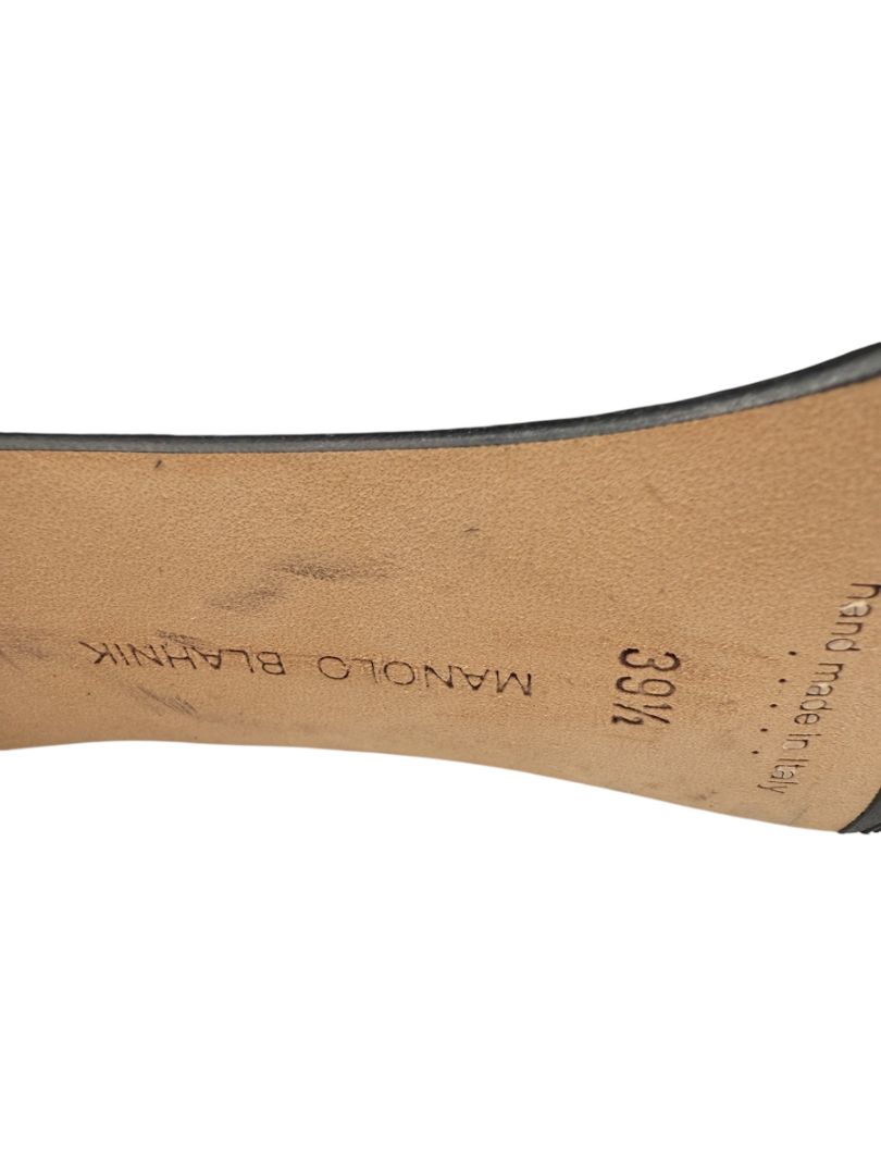 Manolo Blahnik Black Suede Slouch Knee-High Boots – Size 39.5