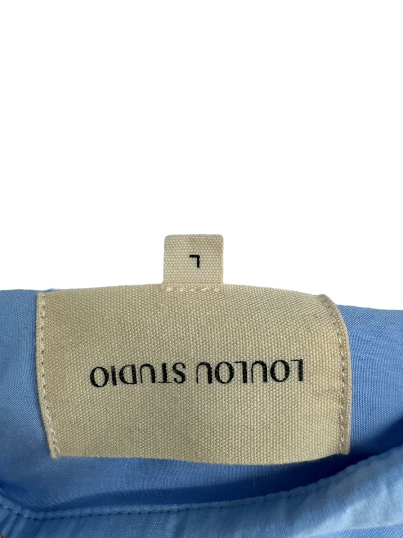 Loulou Studio Light Blue Sleeveless Poplin Tunic – Size L