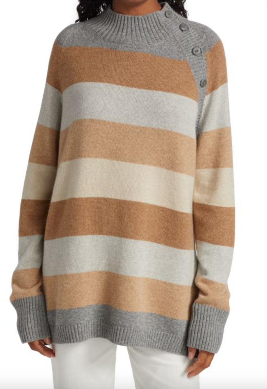 Loro Piana Wharton Striped Cashmere Sweater - Size S