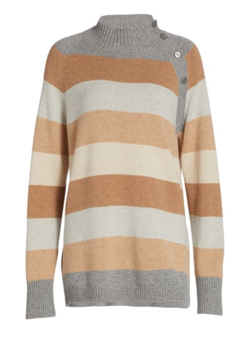 Loro Piana Wharton Striped Cashmere Sweater - Size S