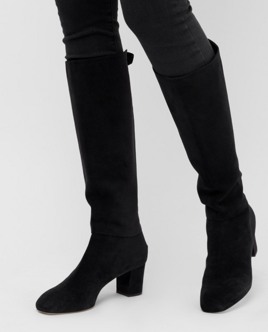Loro Piana “Jeanne” Suede Knee Boots - Sz 39