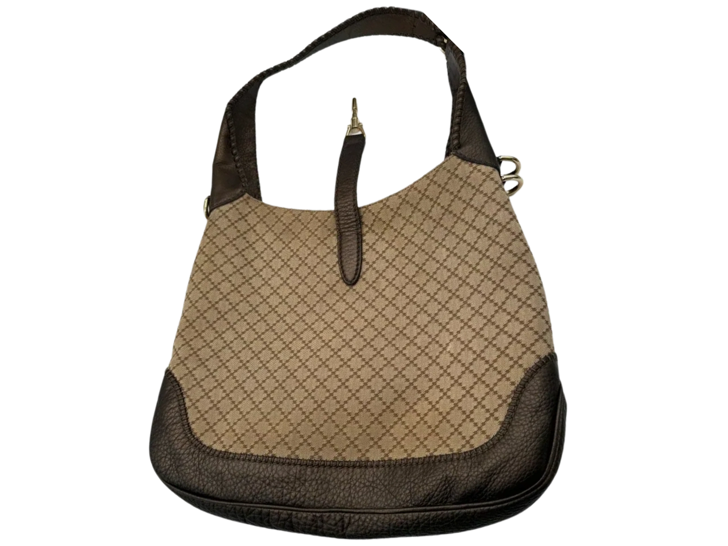 Gucci Jackie Bag in Brown Diamante