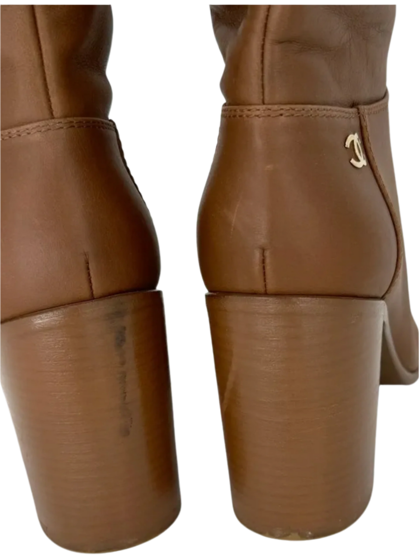 Chanel Caramel Boots