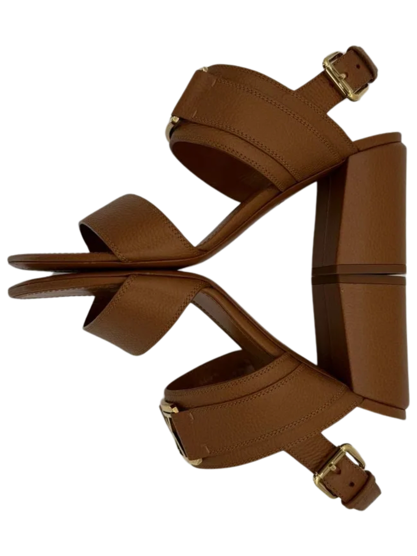 LOUIS VUITTON Grained Calfskin Horizon Sandals