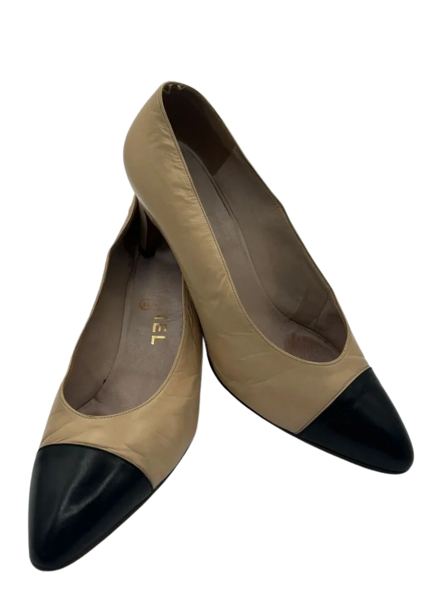 Vintage Classic Chanel Two Tone Pumps