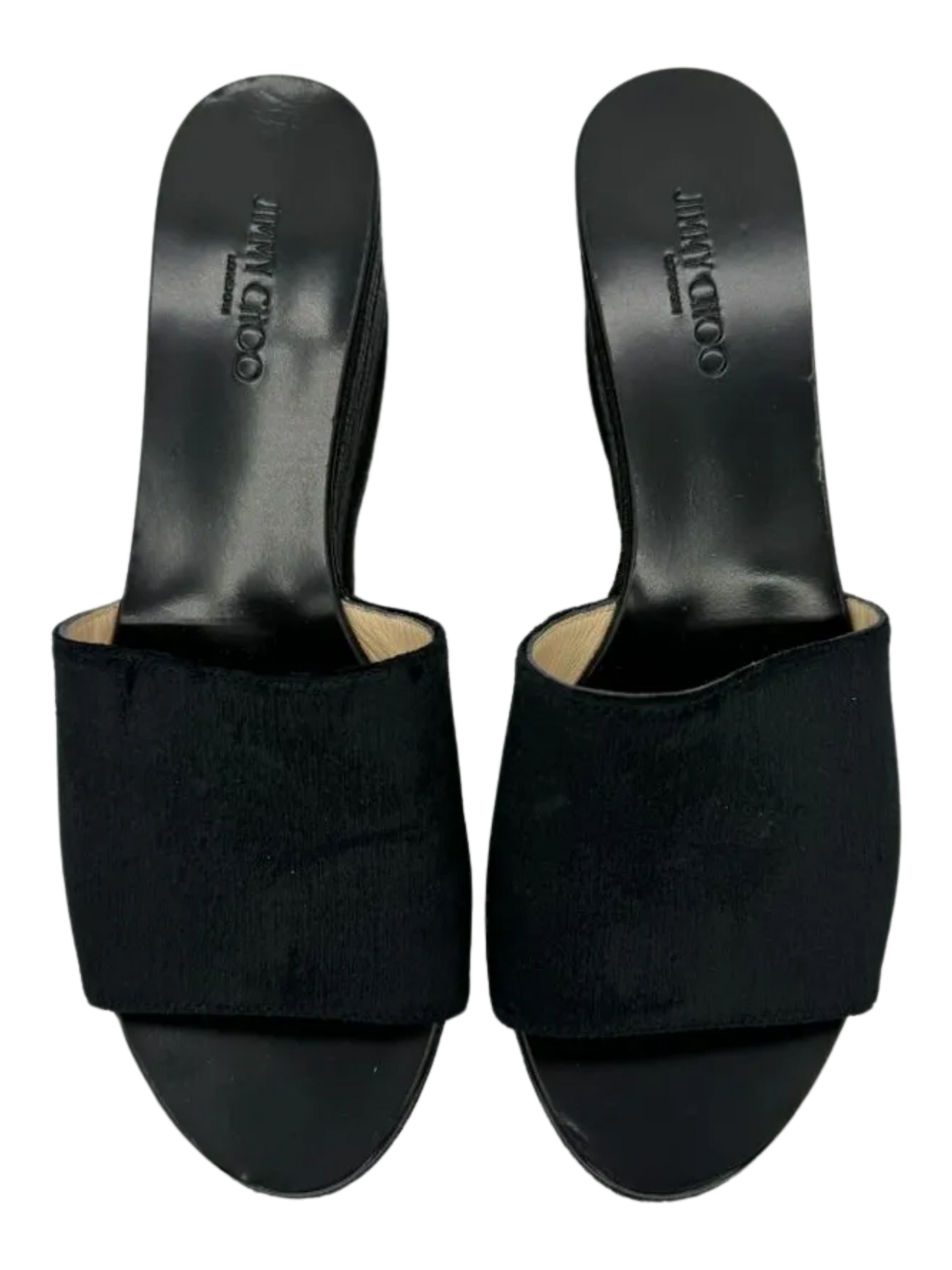 *NEW* Jimmy Choo Deedee Liquid Velvet Jute Wedge Sandals