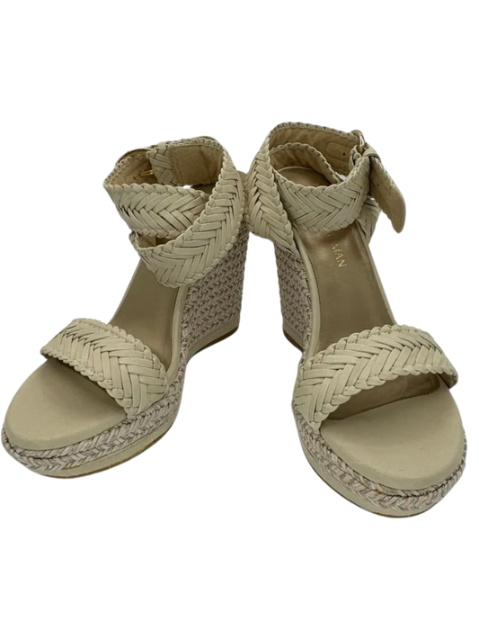 *NEW* Stuart Weitzman Elixir Braided Leather Wedge Sandal