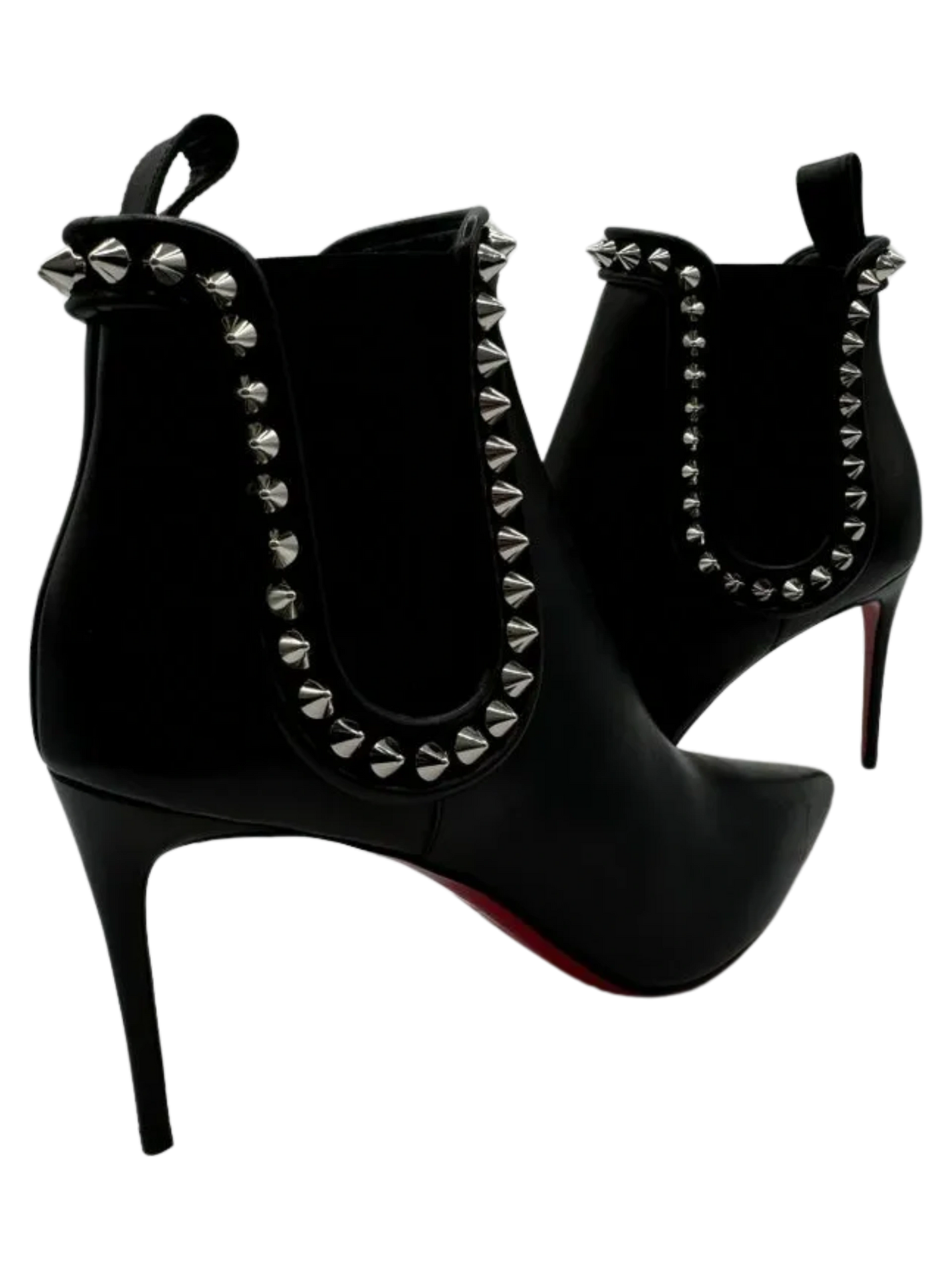 Christian Louboutin - Capaboot 85mm Spiked Napa Stiletto Ankle Boot Sz. 39.5