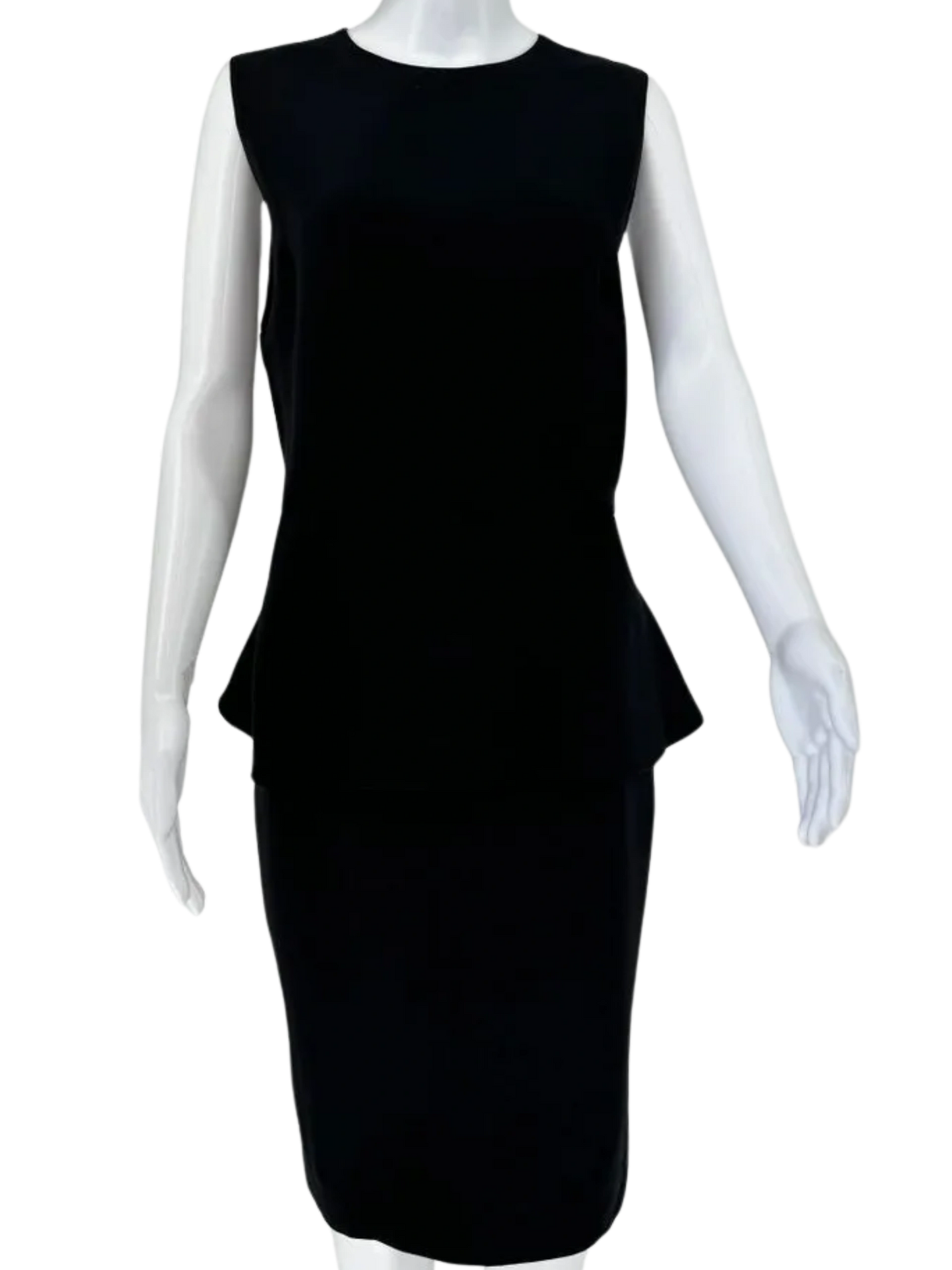 Christian Dior Silk/Wool Peplum Dress