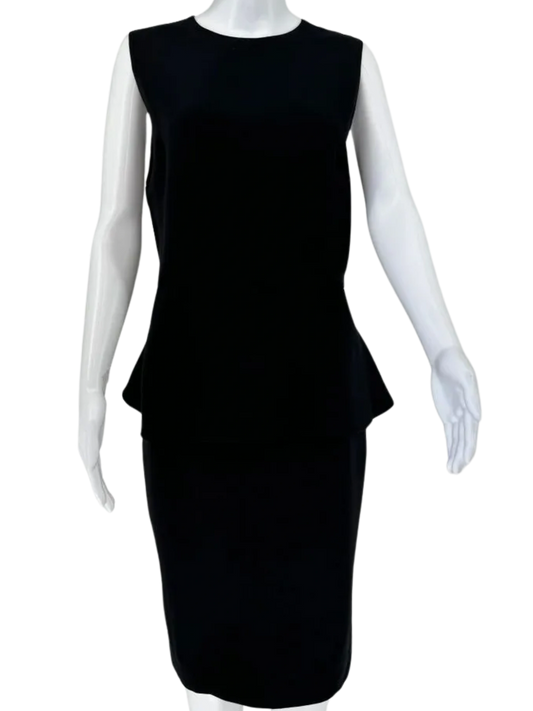 Christian Dior Silk/Wool Peplum Dress