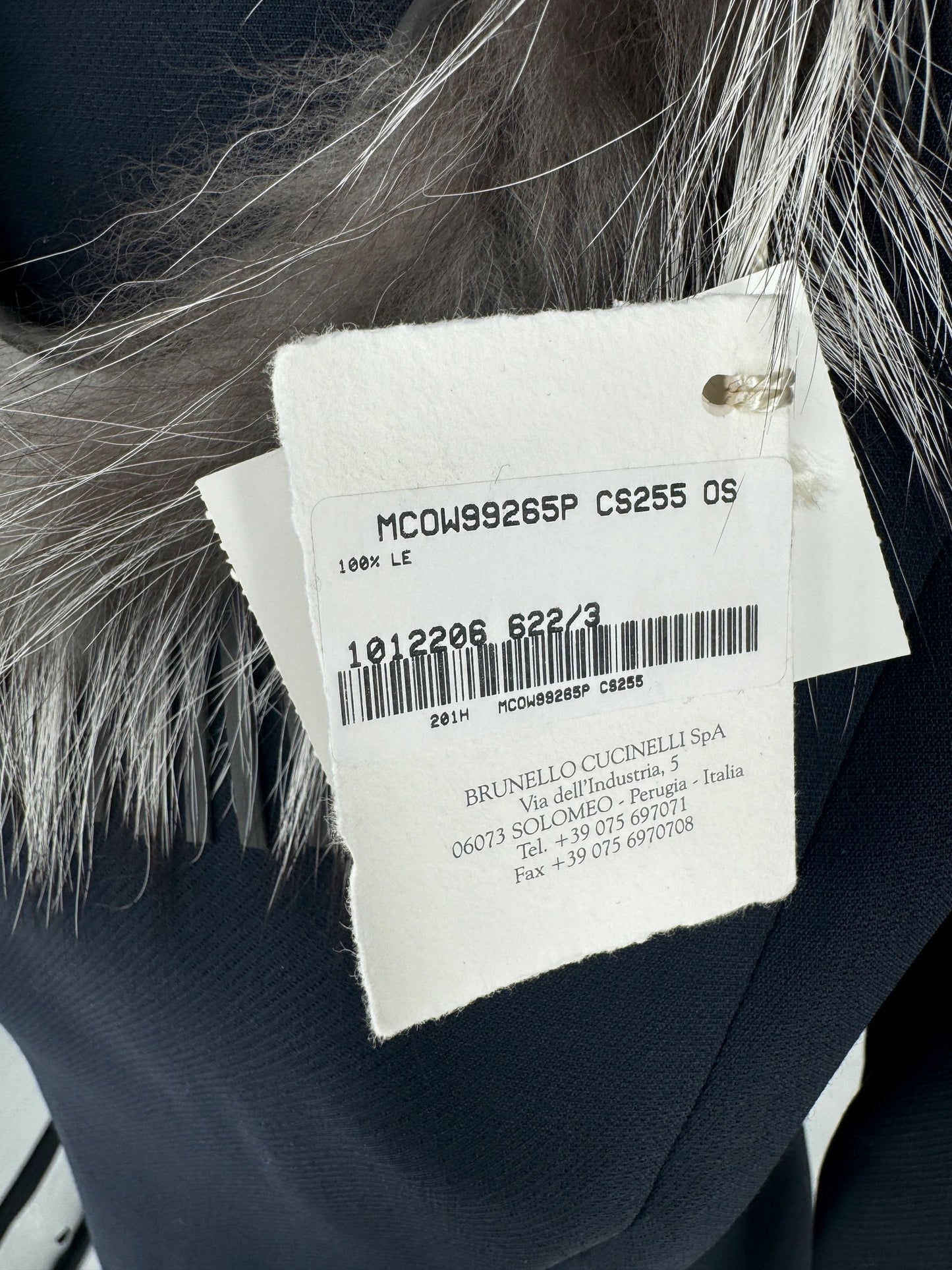 Brunello Cucinelli Fox Fur & Leather Necklace