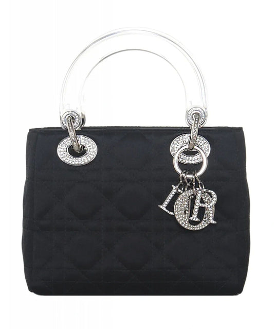 Christian Dior Mini Satin "Lady Dior" bag