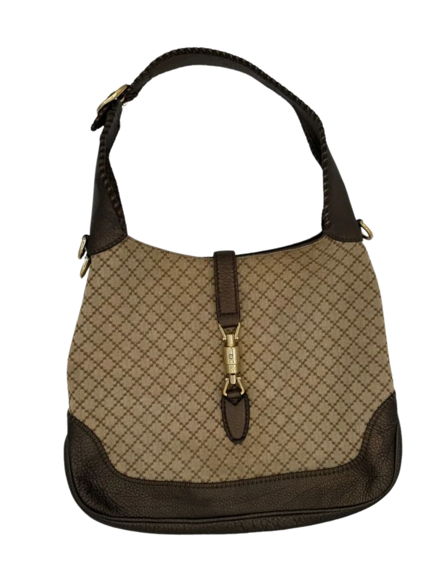 Gucci Jackie Bag in Brown Diamante