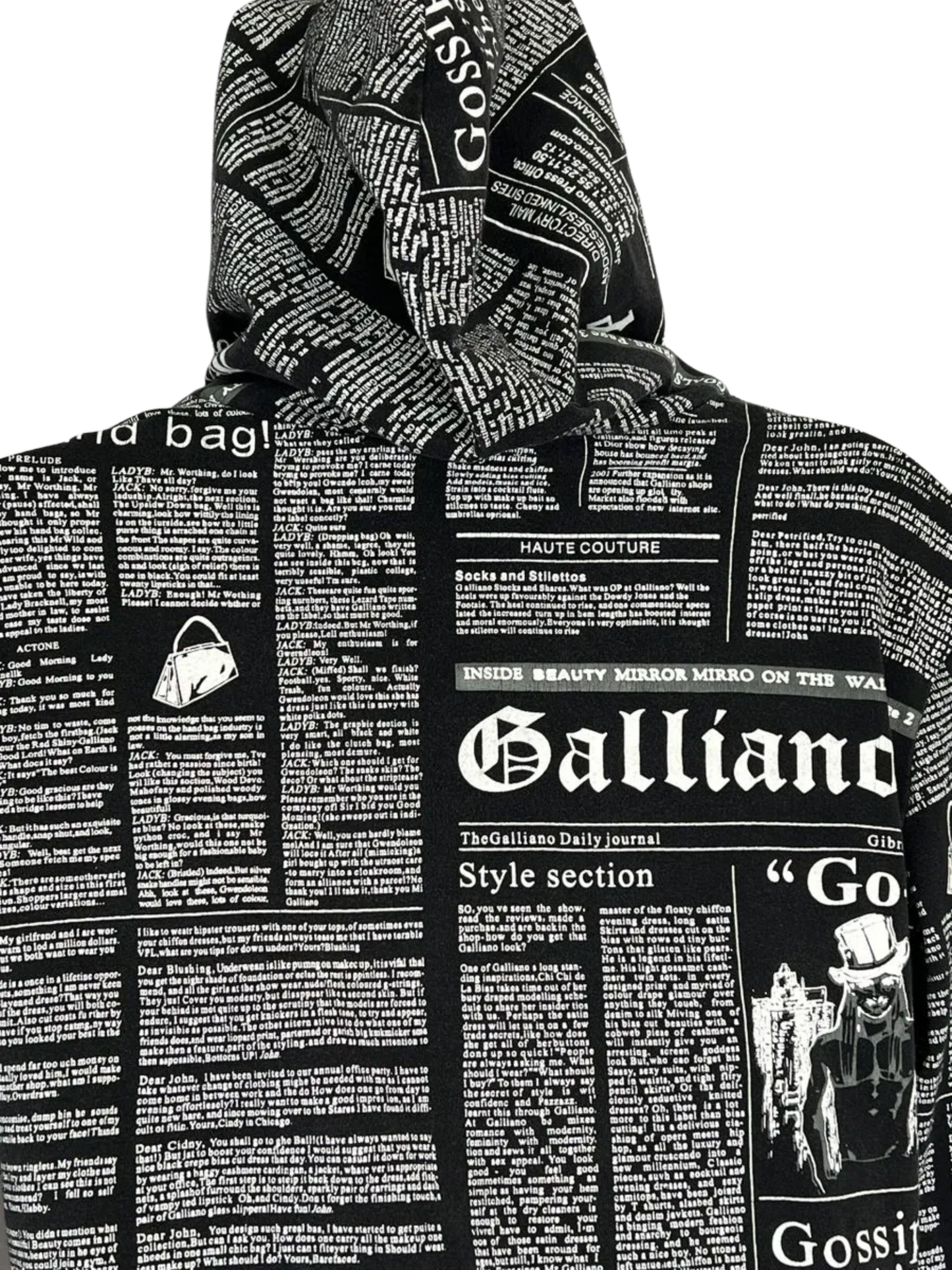 John Galliano Newsprint Top