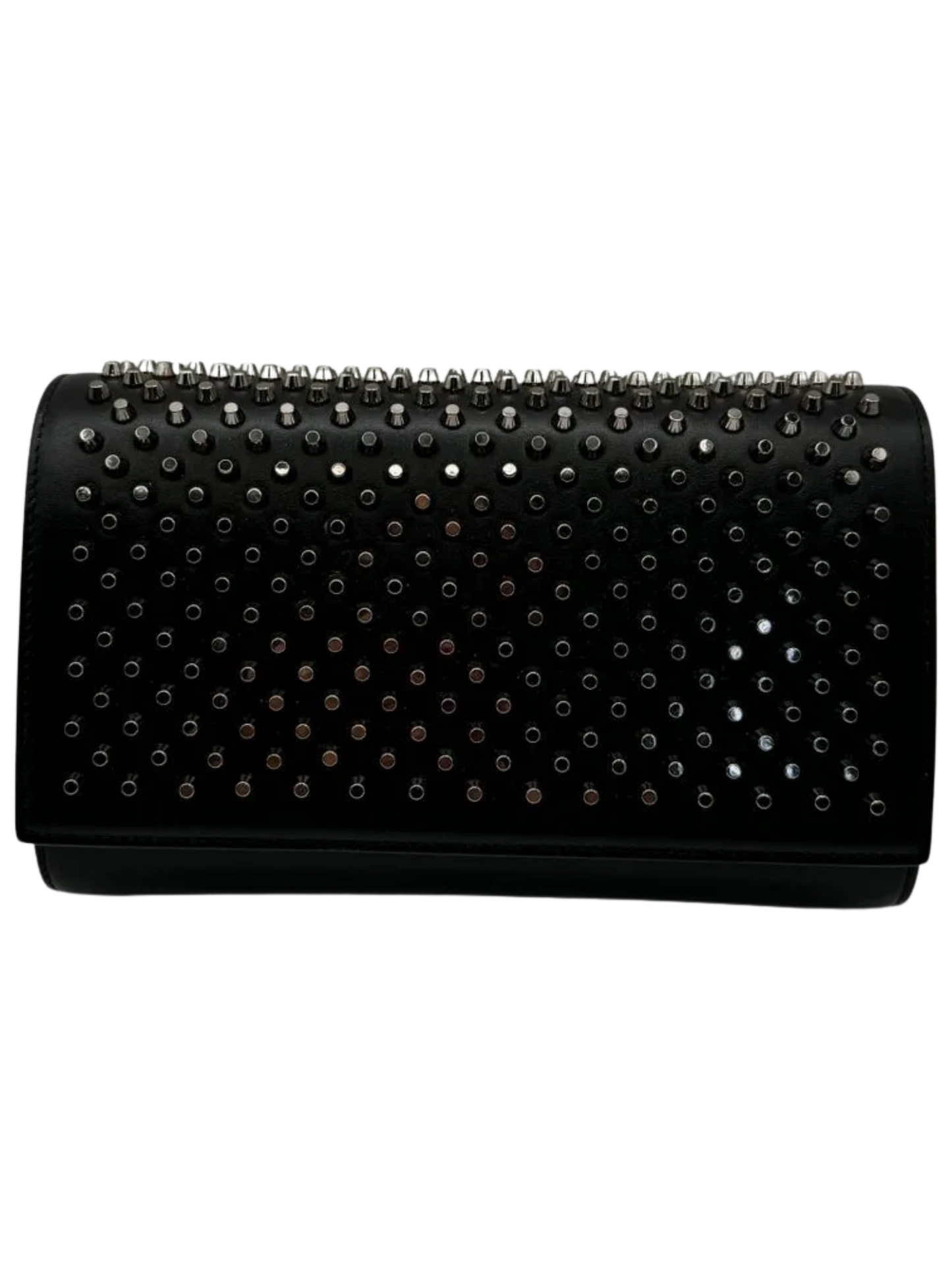 Christian Louboutin Studded Leather Paloma Clutch on Chain