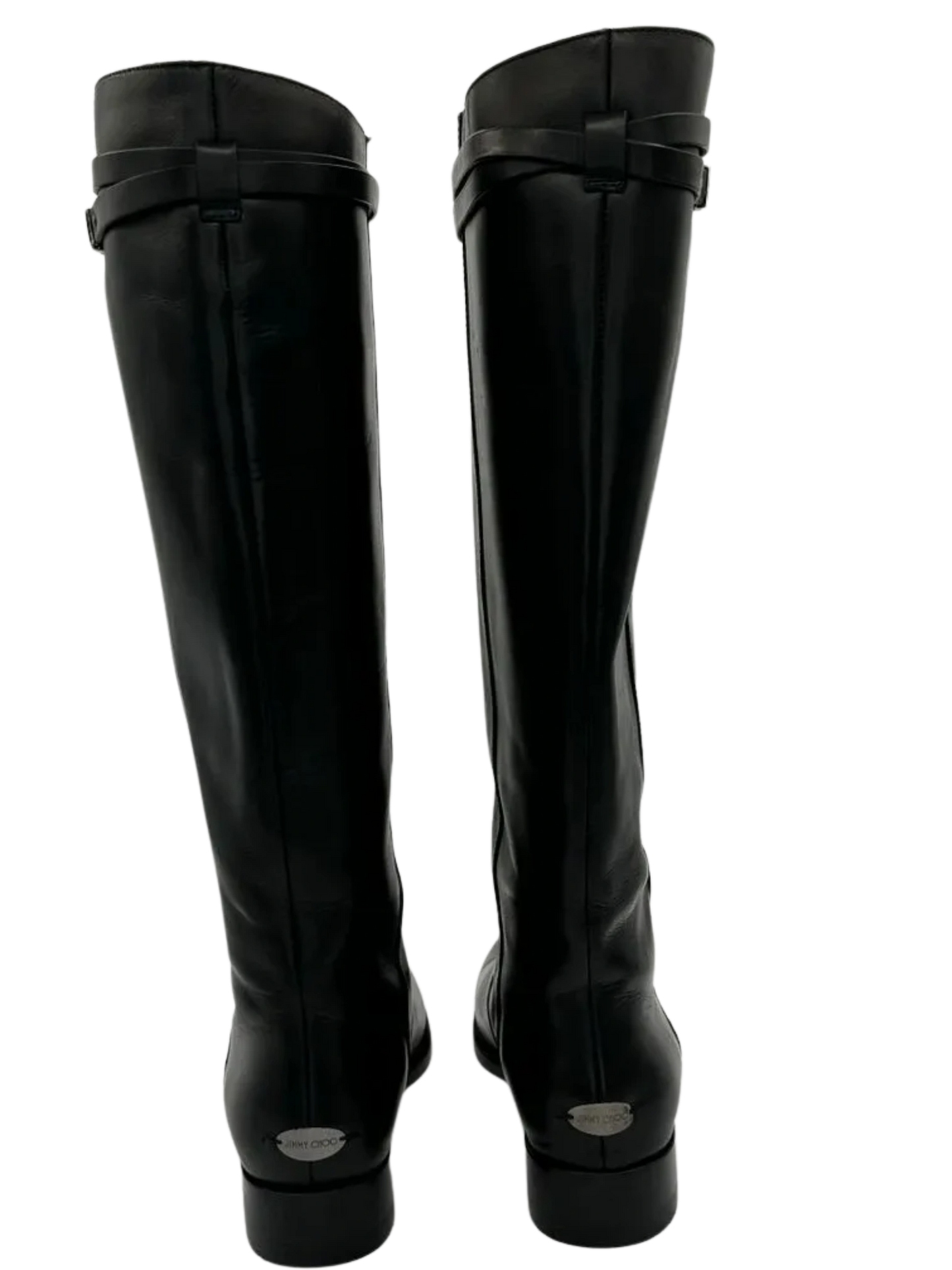 JIMMY CHOO Hyson Leather Riding Boots Size 39