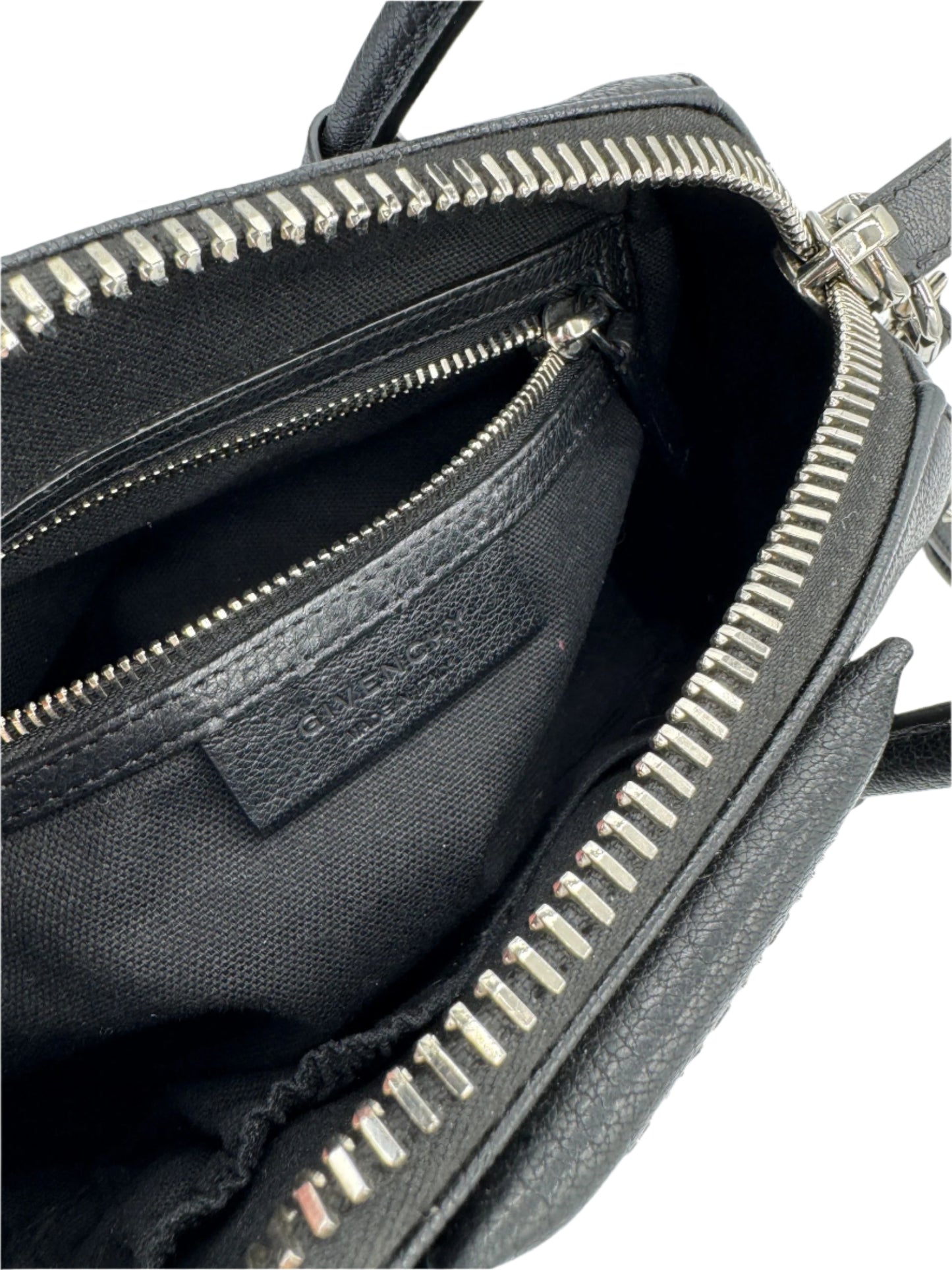 Givenchy Mini Antigona bag in grained leather Black