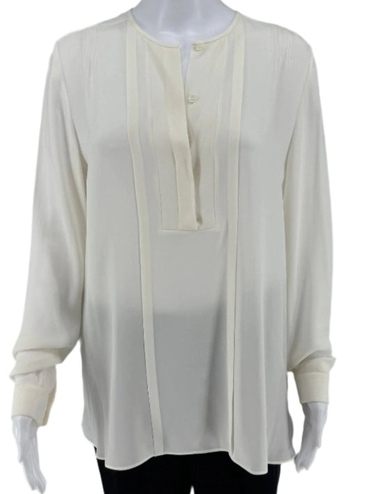 Loro Piana White Silk Blouse – Size 44 (New with Tags)