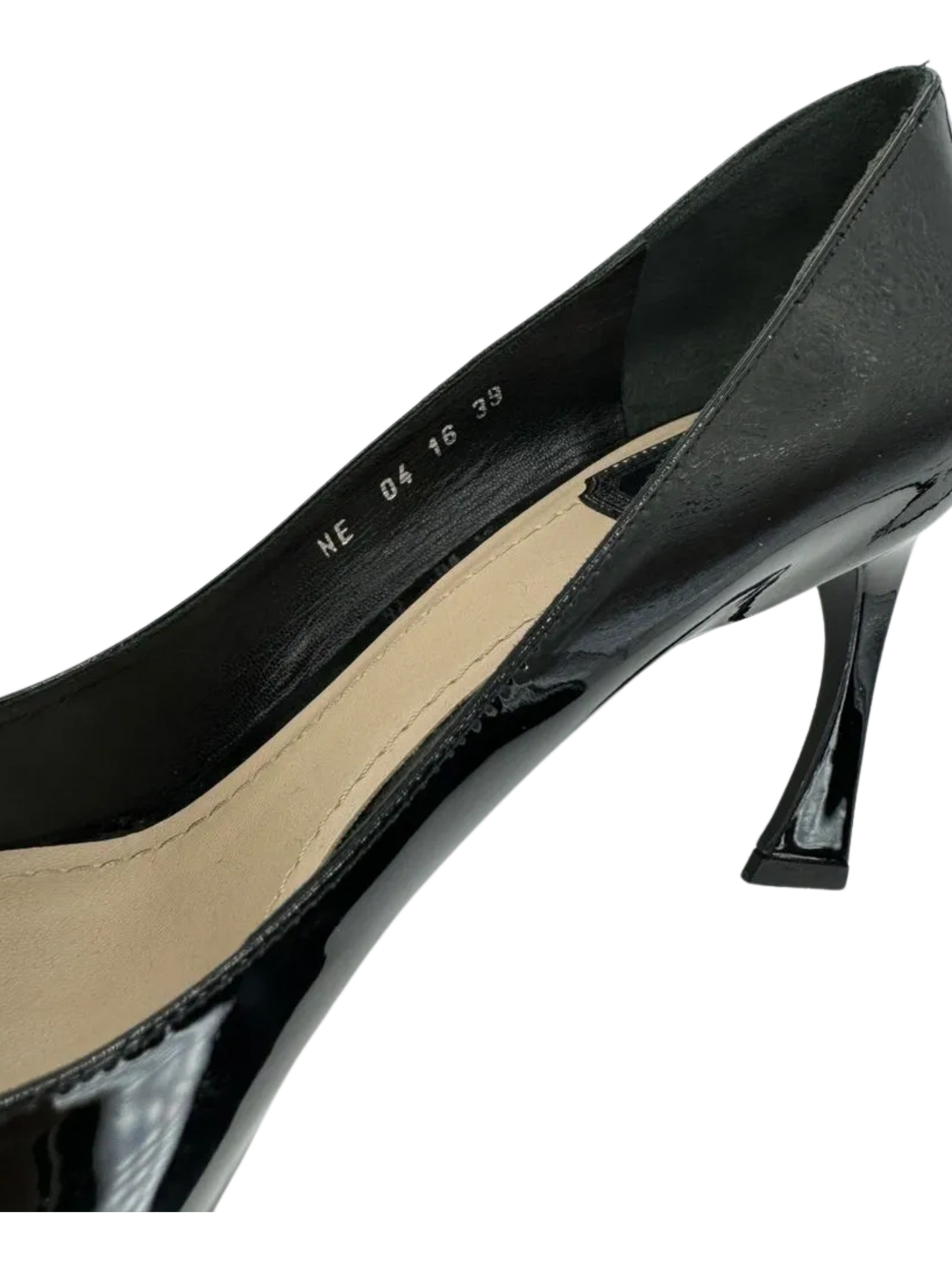 Christian Dior Black Patent Leather "Instinct" Pointed Toe Pumps