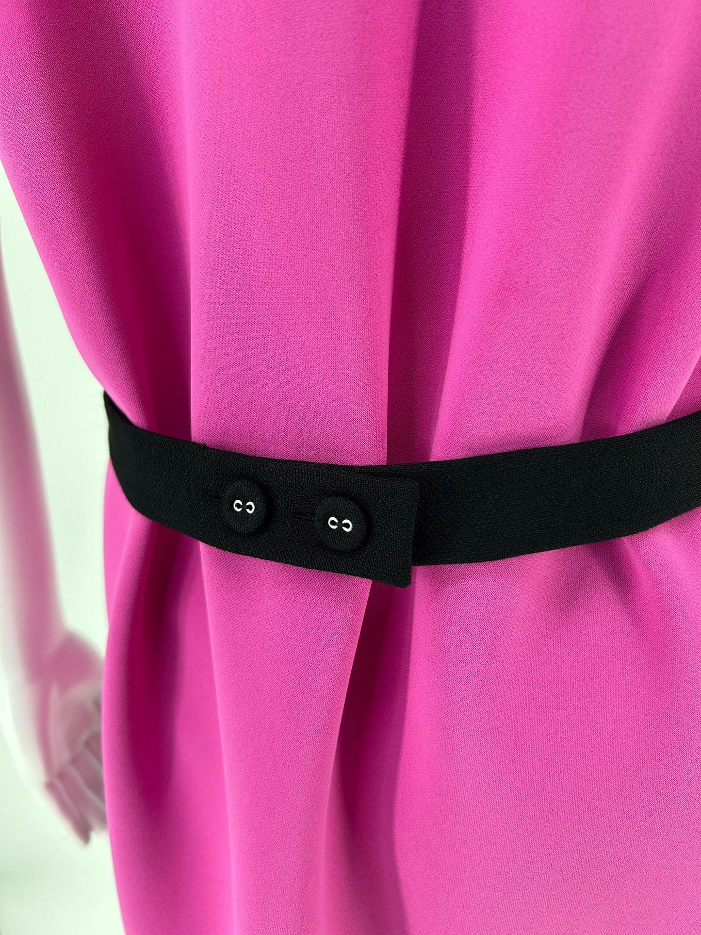 Balenciaga Hot Pink and Black A Symmetrical Top