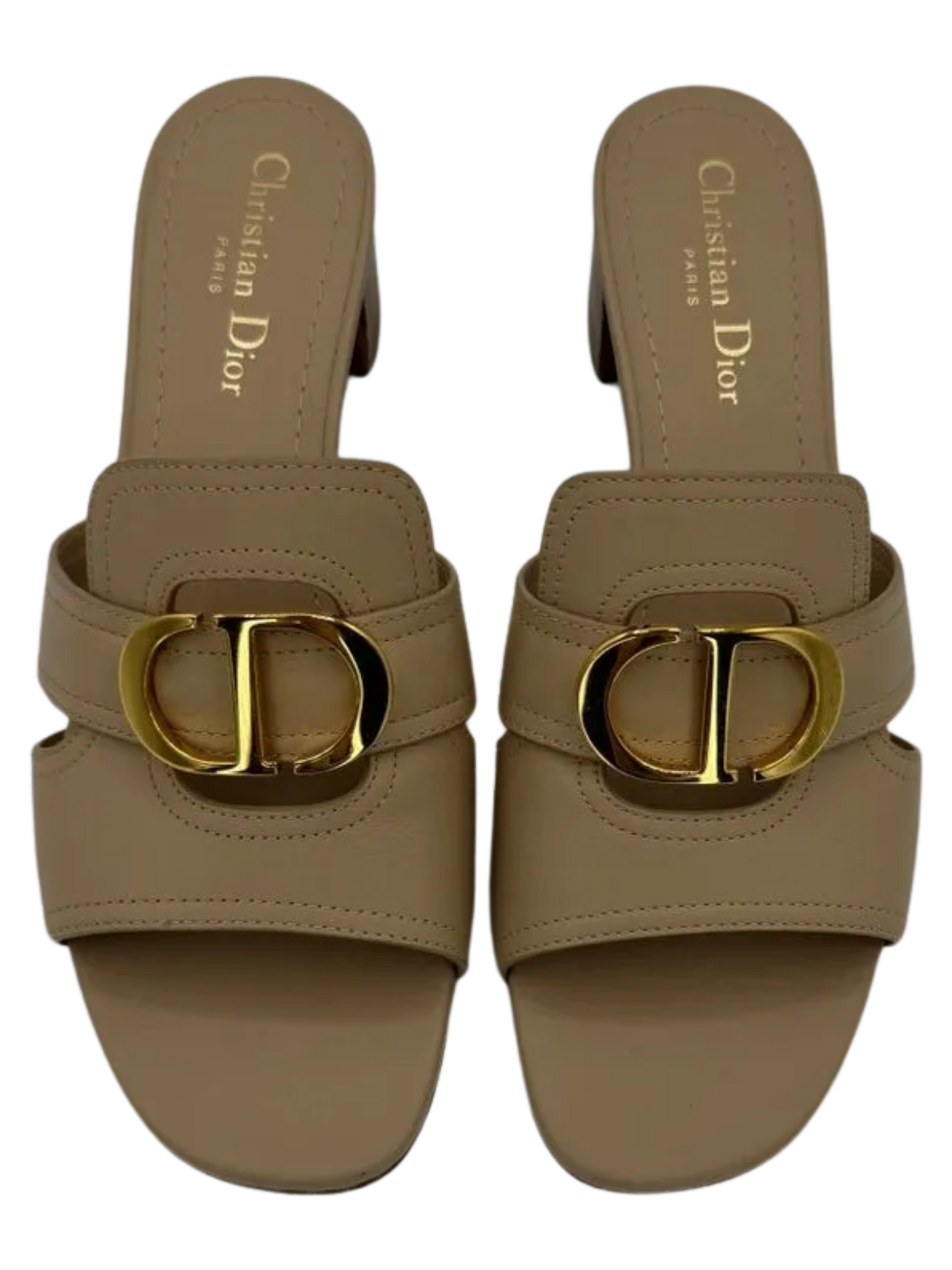 Christian Dior 30 Montaigne Leather Slides