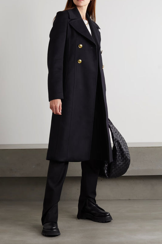 Valentino Double-breasted wool and cashmere-blend coat - Size 46