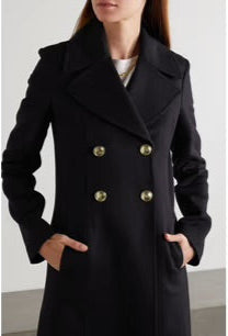 Valentino Double-breasted wool and cashmere-blend coat - Size 46