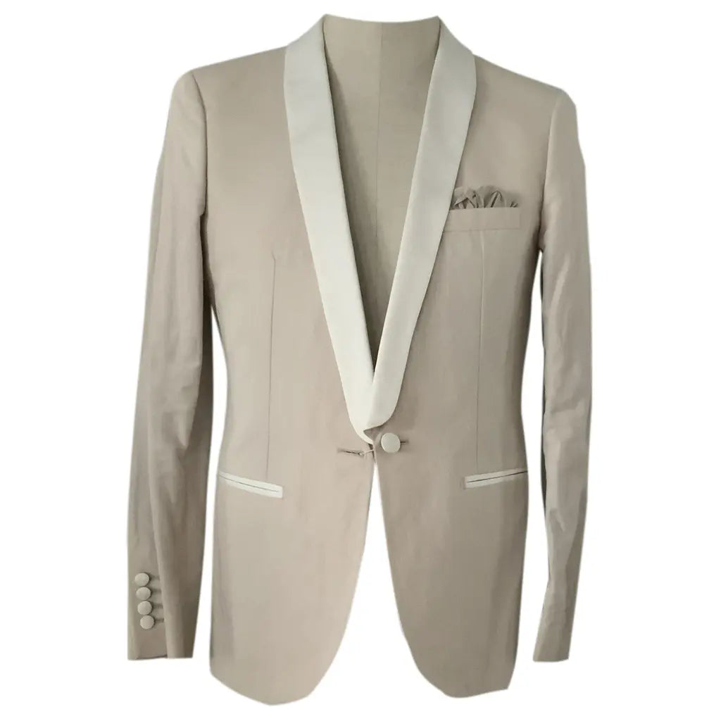 Lanvin ♥ H&M Men’s Beige Tuxedo Blazer – Limited Edition – EU 52/US 42R